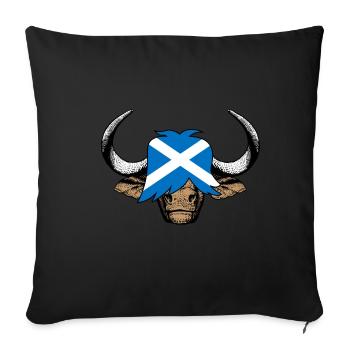 Écosse - Housse de coussin décorative 45 x 45 cm - noir - Devant