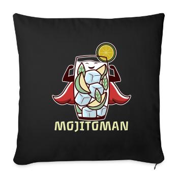 Cocktail Superhero Mojito Lime Group Bar - Housse de coussin décorative 45 x 45 cm - noir - Devant