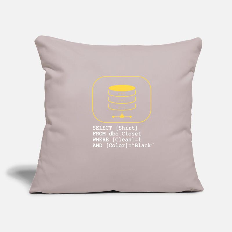 Code Database SQL Sarcasm Developer Gift Sofa pillowcase 17,3'' x 17,3'' (45 x 45 cm)
