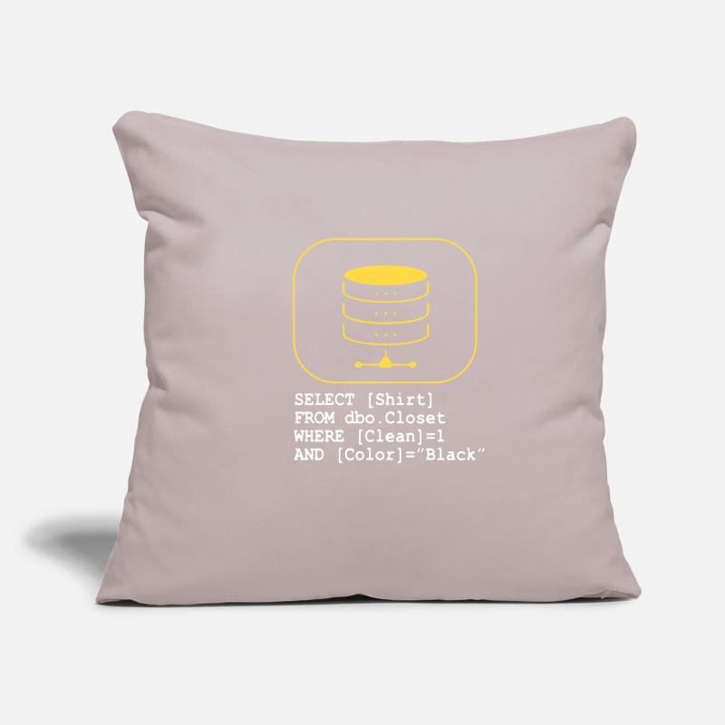 Code de base de données SQL Sarcasm Developer Gift Housse de coussin décorative 45 x 45 cm