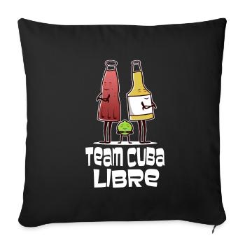 Cocktail Team Cuba Libre - Sofakissenbezug 45 x 45 cm - Schwarz - Vorne