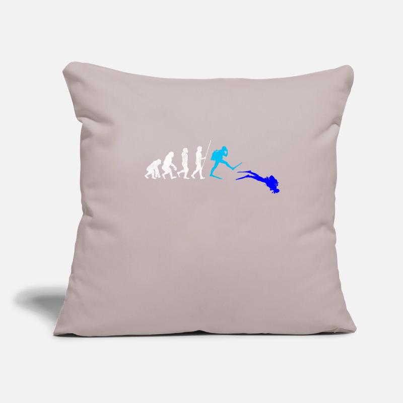 Diver Scuba Diving Diving Evolution Gift Sofa pillowcase 17,3'' x 17,3'' (45 x 45 cm)