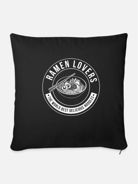 Ramen Lovers - Sofakissenbezug 45 x 45 cm - Schwarz