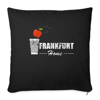 Ebbelwoi Frankfurt Hessen Apfelwein Äppelwoi - Sofakissenbezug 45 x 45 cm - Schwarz - Vorne