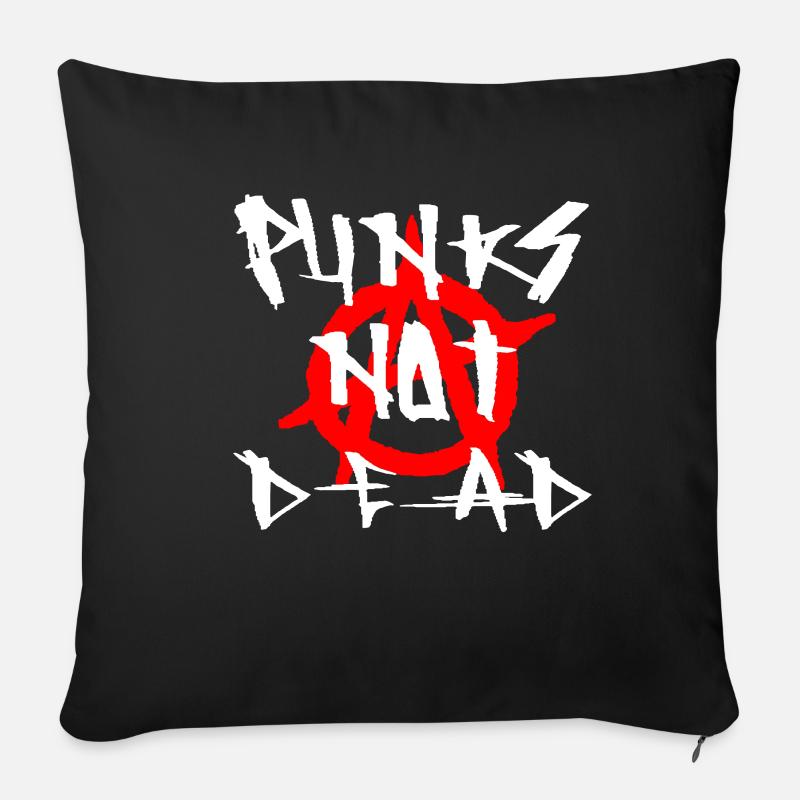 Punk's Not Dead Punker Rock Antichrist Geschenk - Sofakissenbezug 45 x 45 cm - Schwarz