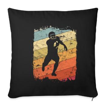 American Football - Sofakissenbezug 45 x 45 cm - Schwarz - Vorne