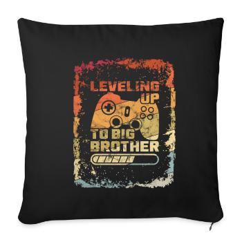 Vintage nivelant Big Brother Big Brother - Housse de coussin décorative 45 x 45 cm - noir - Devant