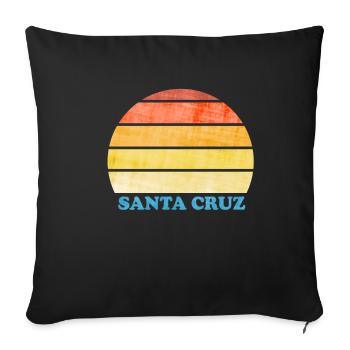 SANTA CRUZ - Housse de coussin décorative 45 x 45 cm - noir - Devant