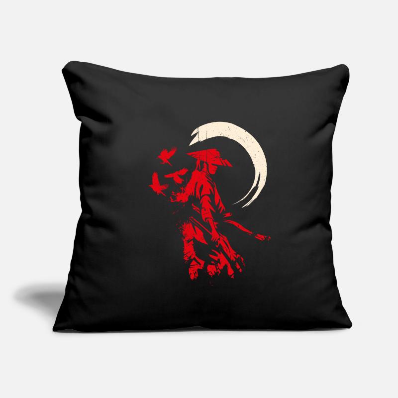 Samouraïs samurai épée japonaise Ninja Ge Housse de coussin décorative 45 x 45 cm
