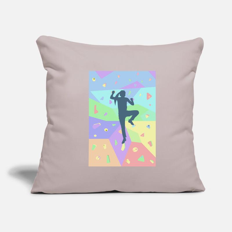 Bouldering Climber Gift Climbing Wall Boulderer Sofa pillowcase 17,3'' x 17,3'' (45 x 45 cm)