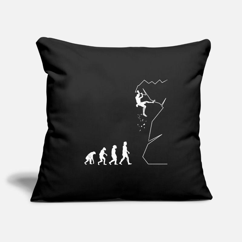 Klettern Bouldern Evolution Bergsteigen Kletterer Sofakissenbezug 45 x 45 cm