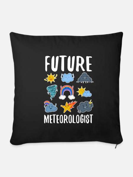 Future Meteorologist - Sofakissenbezug 45 x 45 cm - Schwarz