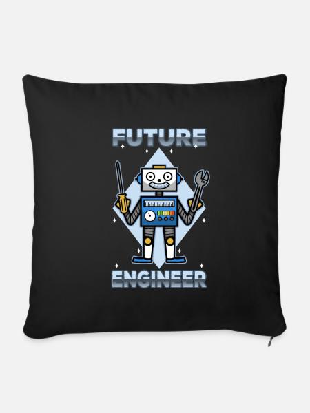 Future Engineer - Sofakissenbezug 45 x 45 cm - Schwarz