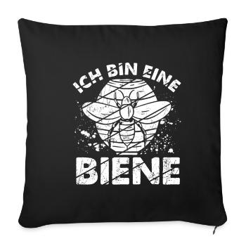 Ich Bin Eine Biene Imker Biene Bienen Flüsterer Sp - Sofakissenbezug 45 x 45 cm - Schwarz - Vorne