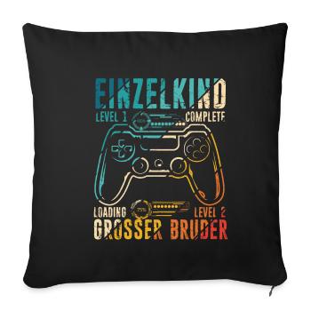 EINZELKIND LEVEL 1 COMPLETE LOADING LEVEL 2 GROSSE - Sofakissenbezug 45 x 45 cm - Schwarz - Vorne