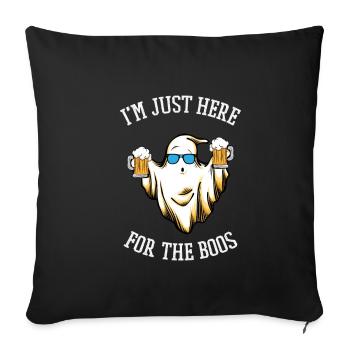 Halloween Costume Party Here For The Boos Spirit - Sofa pillowcase 17,3'' x 17,3'' (45 x 45 cm) - black - Front