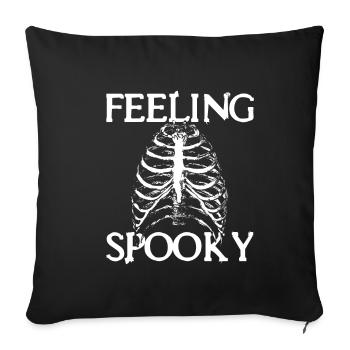 Halloween - Feeling Spooky - Sofakissenbezug 45 x 45 cm - Schwarz - Vorne