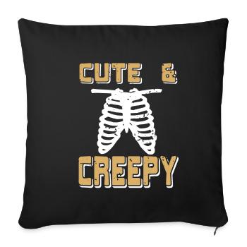 Halloween - Cute & Creepy - Sofakissenbezug 45 x 45 cm - Schwarz - Vorne