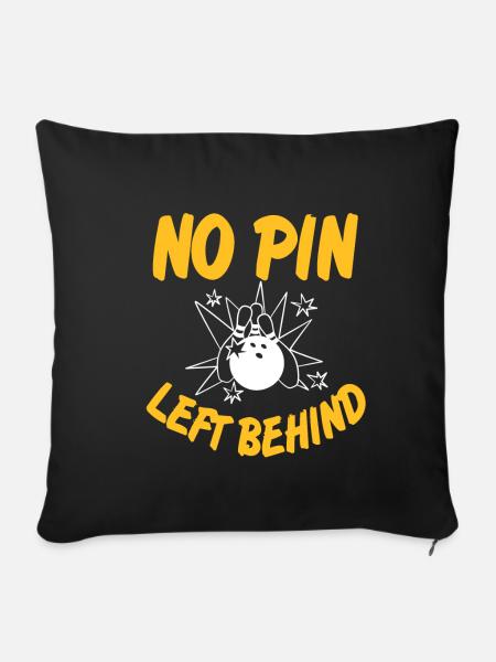 No pin left behind - Sofakissenbezug 45 x 45 cm - Schwarz