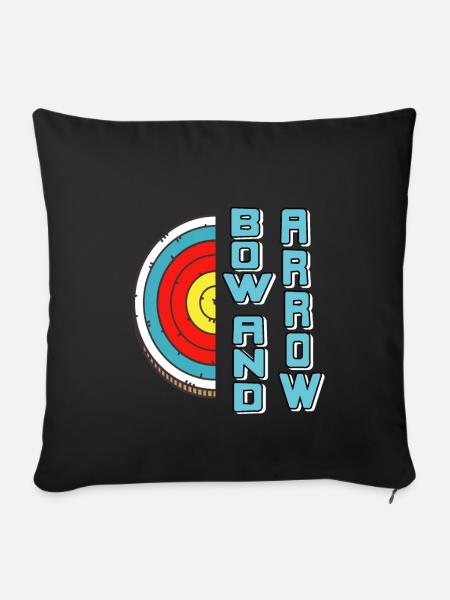 Bow and Arrow - Sofakissenbezug 45 x 45 cm - Schwarz
