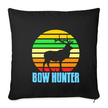 Chasseur à l’arc - Housse de coussin décorative 45 x 45 cm - noir - Devant