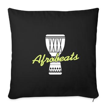 Afrobeat trommel soul genre - Sofakissenbezug 45 x 45 cm - Schwarz - Vorne
