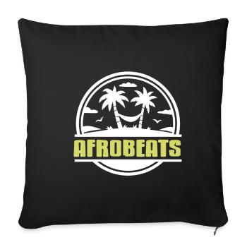 Afrobeats urlaub afrika stolz - Sofakissenbezug 45 x 45 cm - Schwarz - Vorne