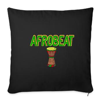 Afrobeat trommel soul genre - Sofakissenbezug 45 x 45 cm - Schwarz - Vorne