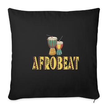 Afrobeat trommel soul genre - Sofakissenbezug 45 x 45 cm - Schwarz - Vorne
