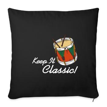 Afrobeat - Keep it classic - Housse de coussin décorative 45 x 45 cm - noir - Devant