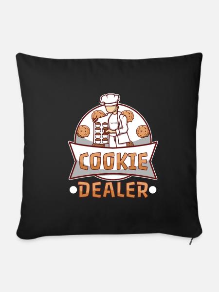 Cookie dealer - Sofakissenbezug 45 x 45 cm - Schwarz