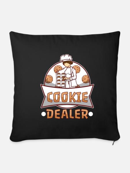 Cookie dealer - Sofakissenbezug 45 x 45 cm - Schwarz