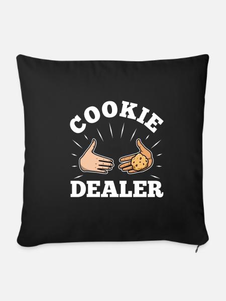 Cookie dealer - Sofakissenbezug 45 x 45 cm - Schwarz