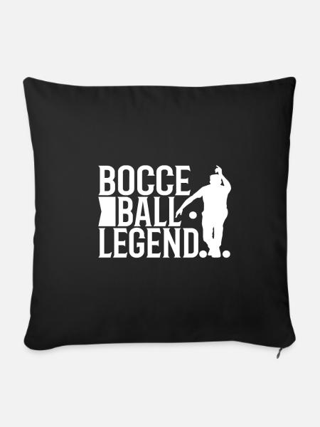 Bocce ball legend - Sofakissenbezug 45 x 45 cm - Schwarz