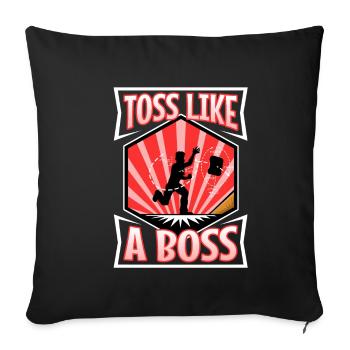 Lancer comme un trou de maïs - Housse de coussin décorative 45 x 45 cm - noir - Devant