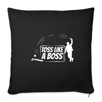 Lancer comme un trou de maïs - Housse de coussin décorative 45 x 45 cm - noir - Devant