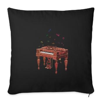 Piano Piano Musicien Cadeau Pianistes - Housse de coussin décorative 45 x 45 cm - noir - Devant