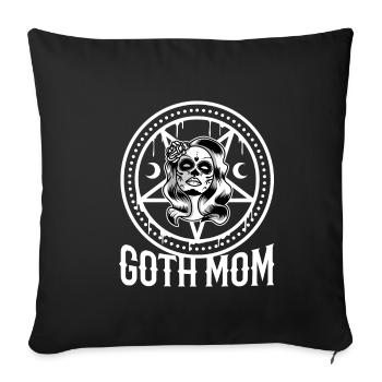 Goth Mom - Sofa pillowcase 17,3'' x 17,3'' (45 x 45 cm) - black - Front
