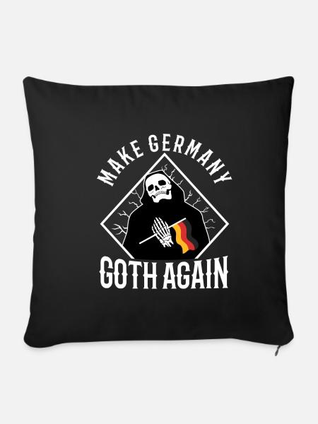 Make Germany goth again - Sofakissenbezug 45 x 45 cm - Schwarz