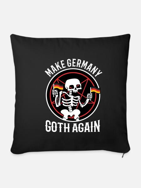 Make Germany goth again - Sofakissenbezug 45 x 45 cm - Schwarz