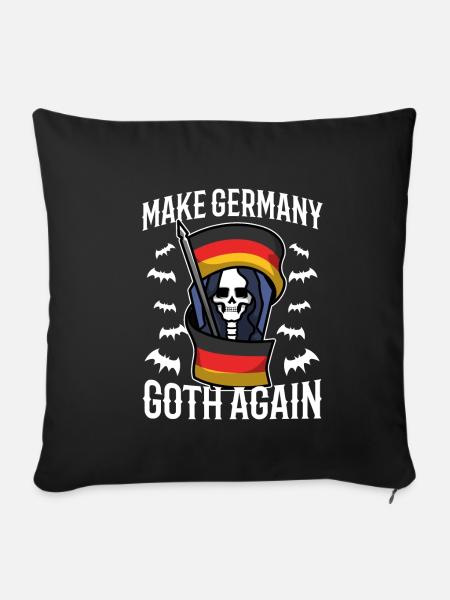 Make Germany goth again - Sofakissenbezug 45 x 45 cm - Schwarz