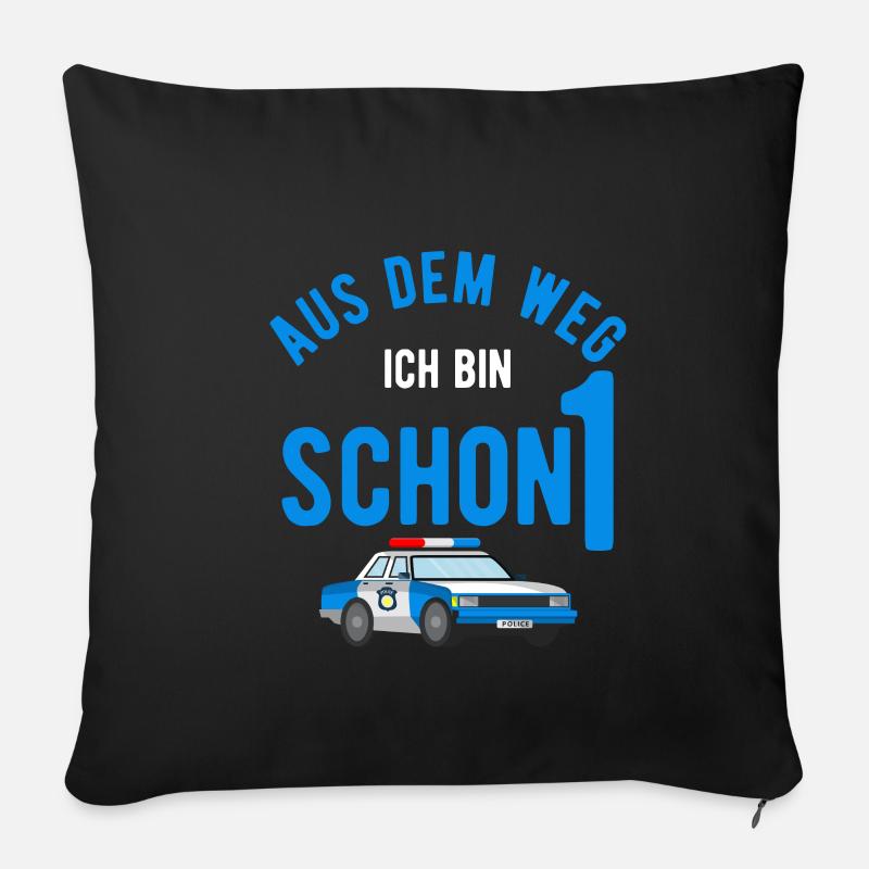 1. Geburtstag Kindergeburtstag Party Kindergarten - Sofakissenbezug 45 x 45 cm - Schwarz