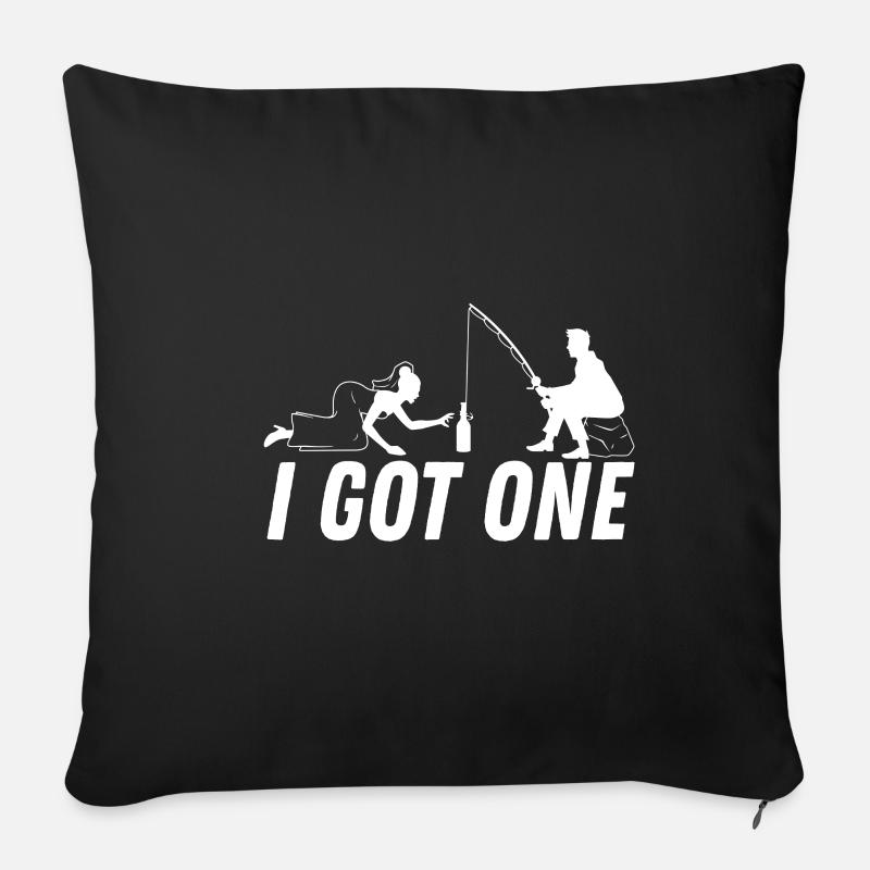 J’ai un marié - Housse de coussin décorative 45 x 45 cm - noir