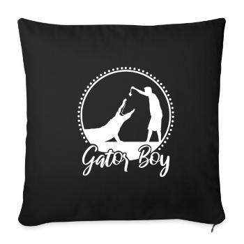 Gator Boy - Housse de coussin décorative 45 x 45 cm - noir - Devant
