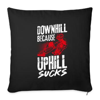 VTT VTT Fans de vélo Bike Biker Retro MTB - Housse de coussin décorative 45 x 45 cm - noir - Devant