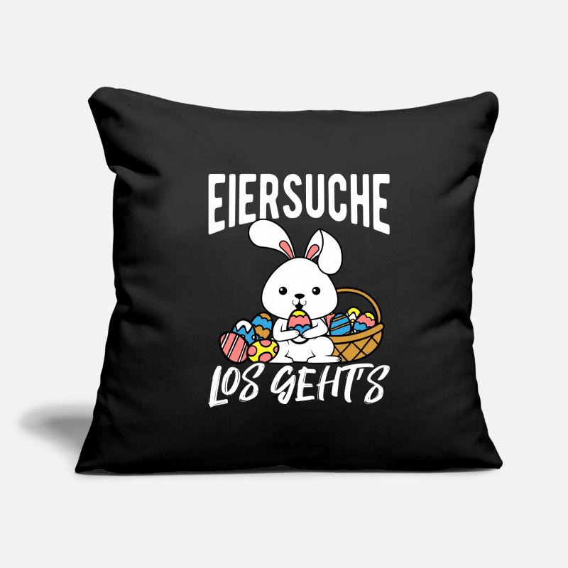 Egg Hunt Let's Go Easter Easter Bunny Easter Eggs Ge Sofa pillowcase 17,3'' x 17,3'' (45 x 45 cm)