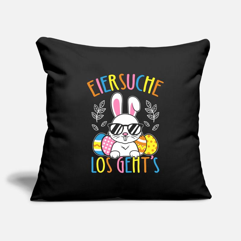 Egg Hunt Let's Go Easter Easter Bunny Easter Eggs Sofa pillowcase 17,3'' x 17,3'' (45 x 45 cm)