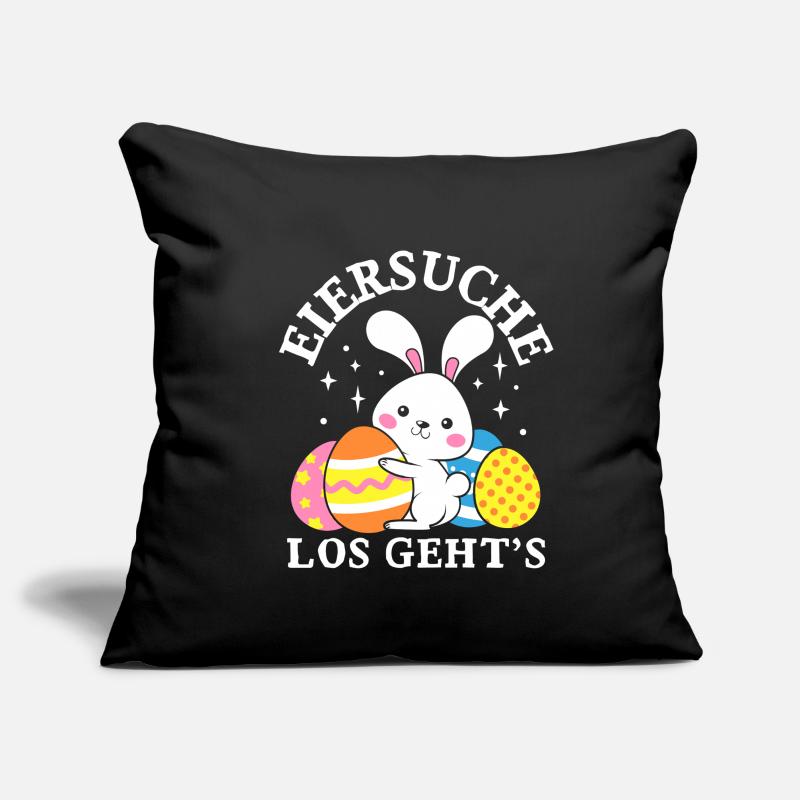 Egg Hunt Let's Go Easter Easter Bunny Easter Eggs Sofa pillowcase 17,3'' x 17,3'' (45 x 45 cm)