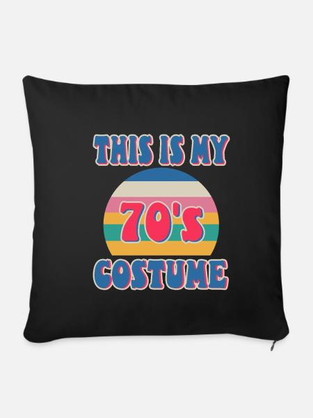 This Is My 70s Costume - Sofakissenbezug 45 x 45 cm - Schwarz
