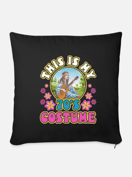 This Is My 70s Costume - Sofakissenbezug 45 x 45 cm - Schwarz